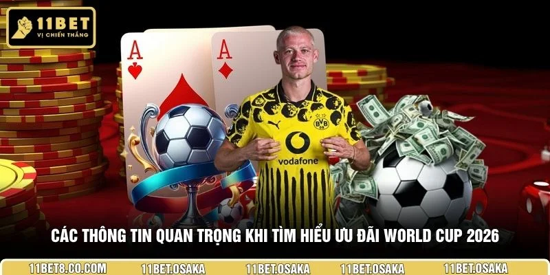 Các thông tin quan trọng khi tìm hiểu ưu đãi World Cup 2026