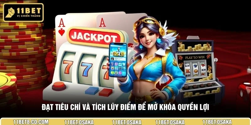 Đạt tiêu chí và tích lũy điểm để mở khóa quyền lợi